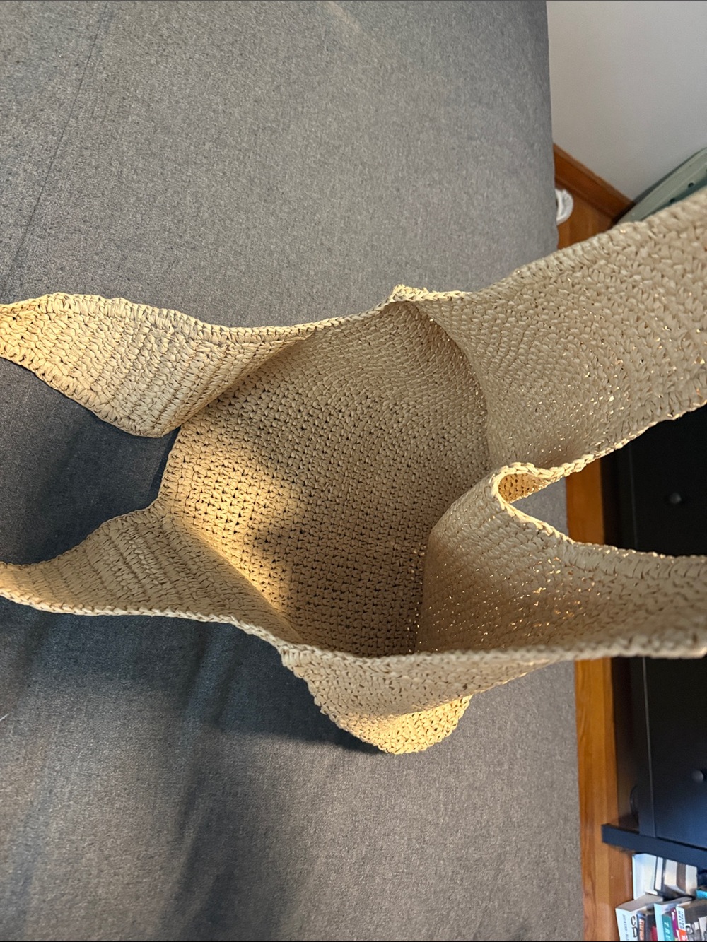 Straw bag, NWOT - Picture 4 of 5